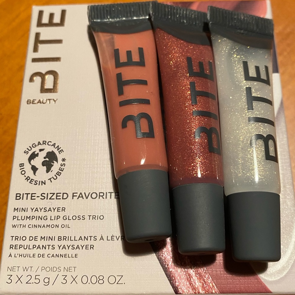 Bite Beauty Bite-Sized Mini Yaysayer Plumping Lip Gloss Trio - Picture 2 of 16
